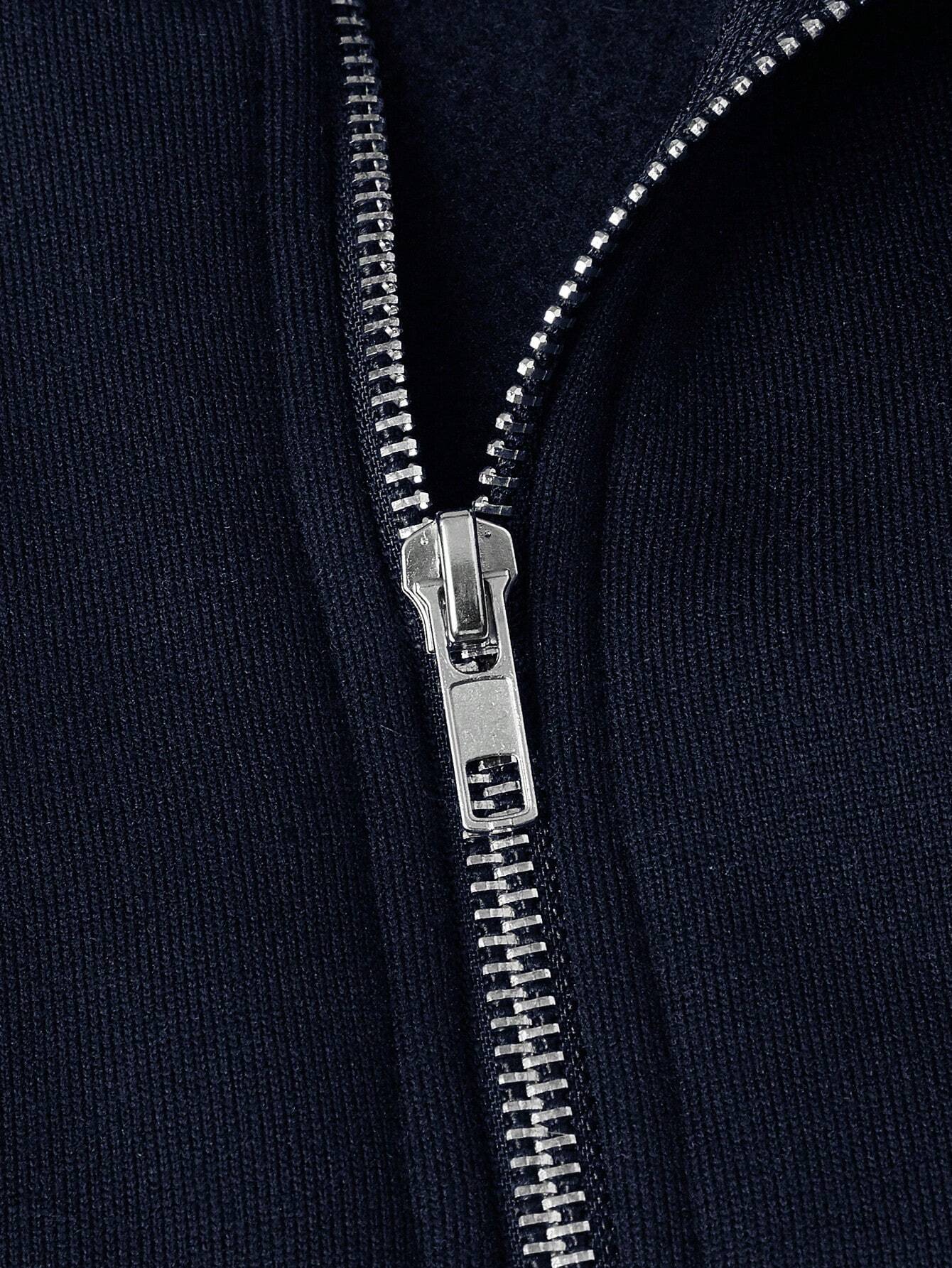 Antonio | Zip-up med Halv Dragkedja