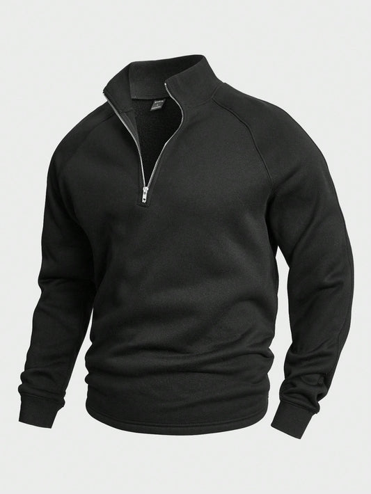 Antonio | Zip-up med Halv Dragkedja