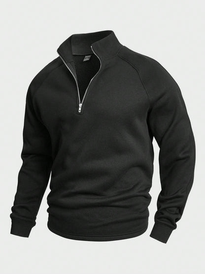 Antonio | Zip-up med Halv Dragkedja