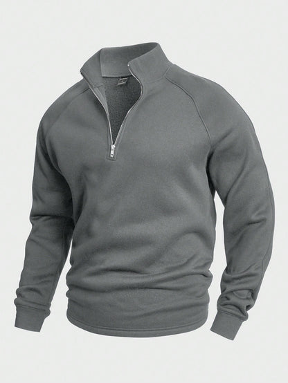 Antonio | Zip-up med Halv Dragkedja