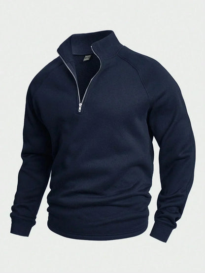 Antonio | Zip-up med Halv Dragkedja