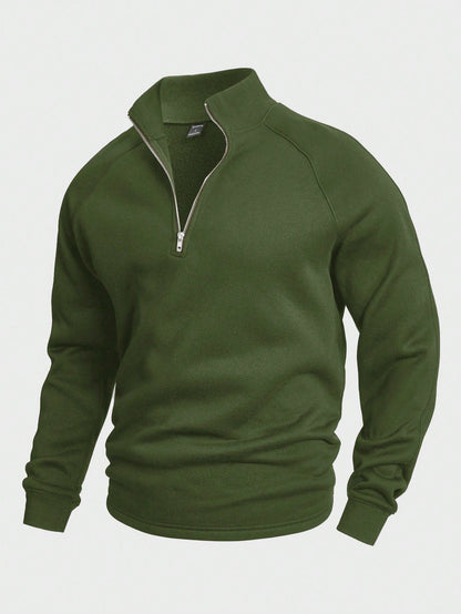 Antonio | Zip-up med Halv Dragkedja